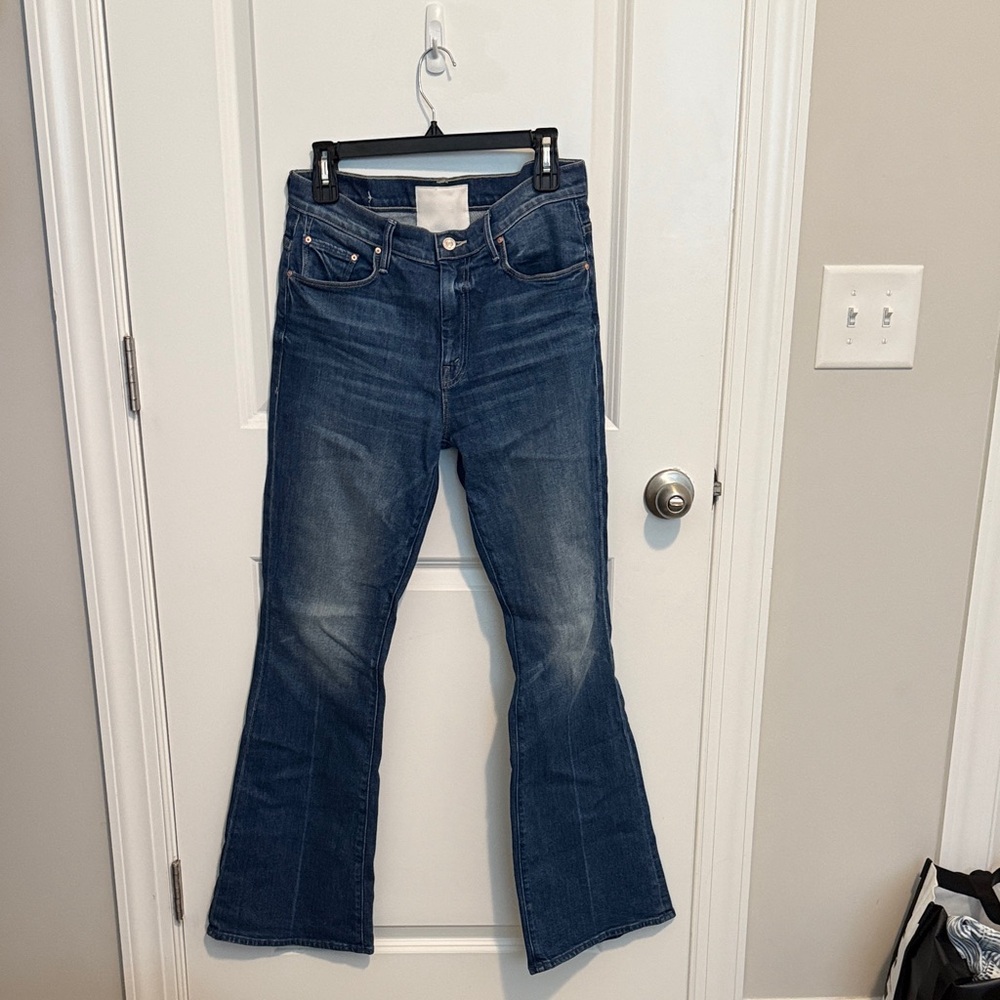 MOTHER Dark Blue Flare Jeans